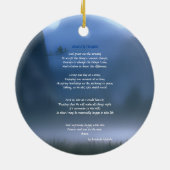 Serenity Prayer Keramik Ornament (Hinten)