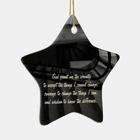 Serenity Prayer Keramikornament (Rechts)