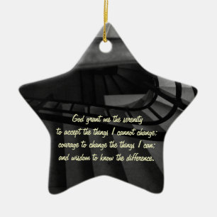 Serenity Prayer Keramikornament