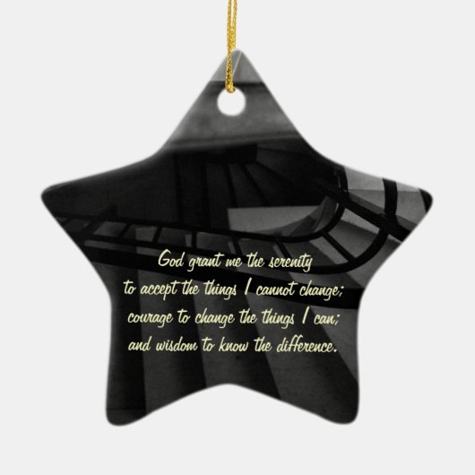 Serenity Prayer Keramikornament (Vorne)