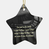 Serenity Prayer Keramikornament (Links)