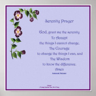 Serenity Prayer Kurz Poster