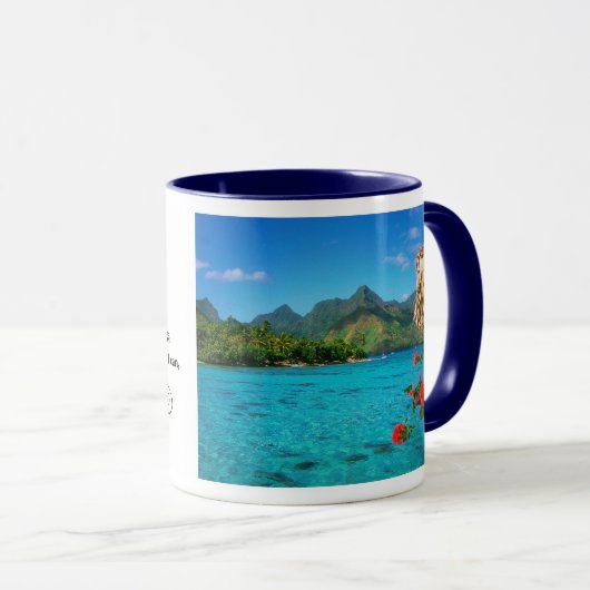 Serenity Prayer & Landschaftlich Bora Bora Tasse (VorderseiteRechts)