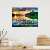 Serenity Prayer Landschaftlich Poster (Küche)