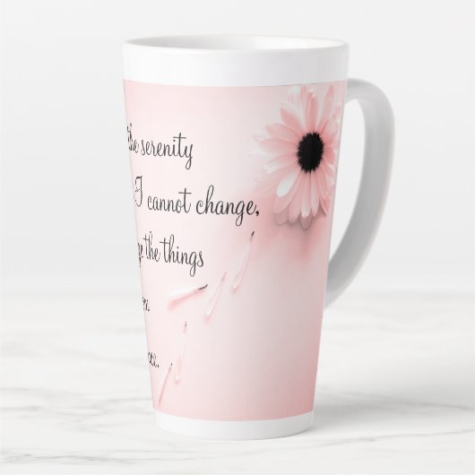 Serenity Prayer Latte Tasse (Rechte Ecke)