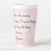 Serenity Prayer Latte Tasse (Vorderseite)