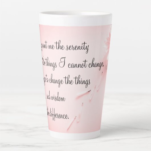 Serenity Prayer Latte Tasse (Vorderseite)