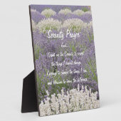 Serenity Prayer Lavender Garden Floral Fotoplatte (Seite)