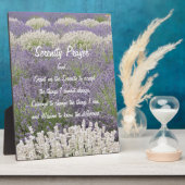 Serenity Prayer Lavender Garden Floral Fotoplatte (Seite)
