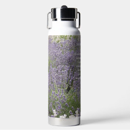 Serenity Prayer Lavender Garden Floral Trinkflasche