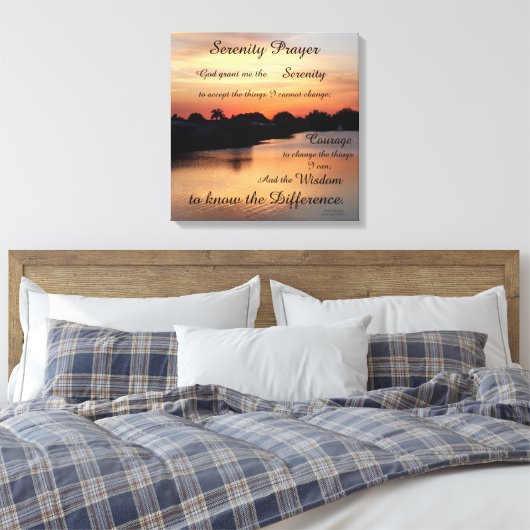 SERENITY PRAYER LEINWANDDRUCK (Insitu (Schlafzimmer))