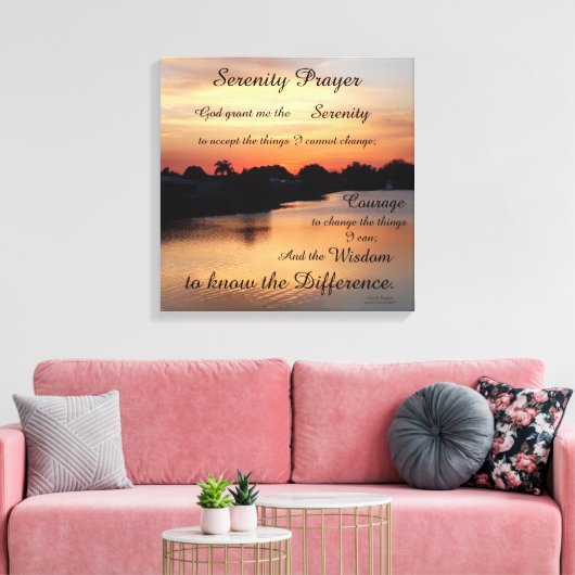 SERENITY PRAYER LEINWANDDRUCK (Insitu (Wohnzimmer))