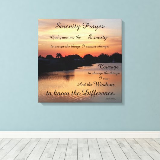 SERENITY PRAYER LEINWANDDRUCK (Insitu (Holzboden))