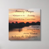 SERENITY PRAYER LEINWANDDRUCK (Vorderseite)