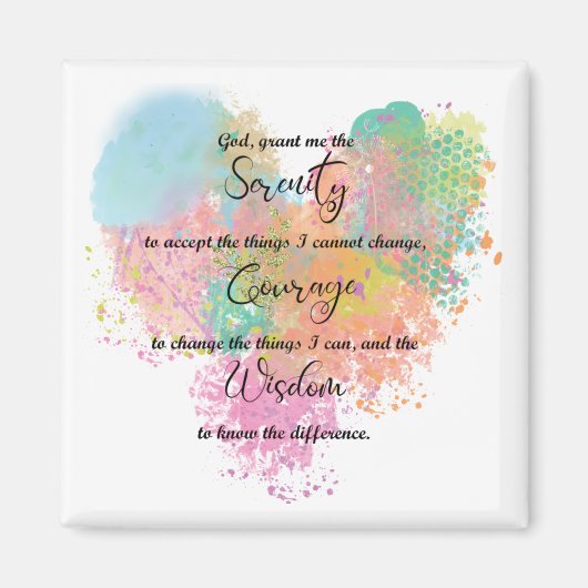 Serenity Prayer Magnet (Vorne)