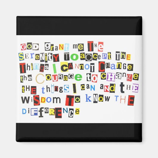 Serenity Prayer Magnet (Vorne)