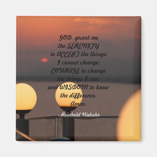Serenity Prayer Magnet (Vorne)