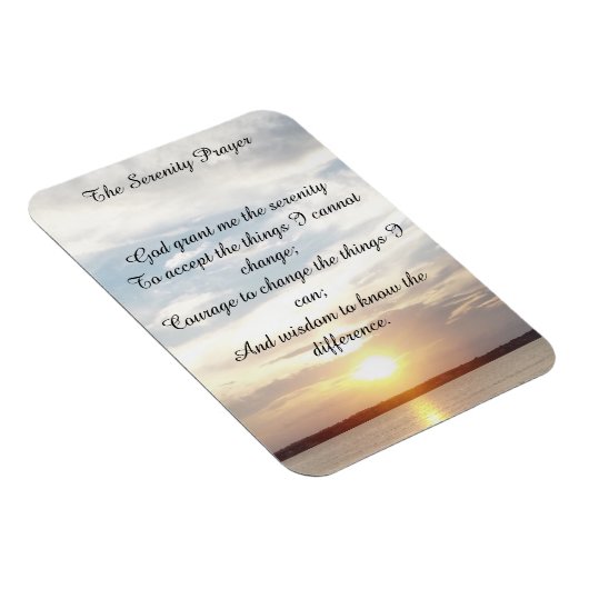 Serenity Prayer Magnet (Rechte Seite)