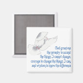 Serenity Prayer Magnet (Vorderseite/Rückseite)