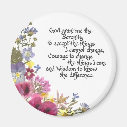 Serenity Prayer Magnet (Vorne)
