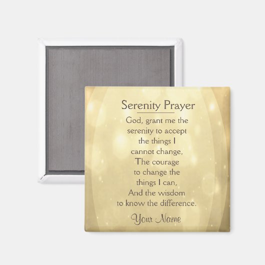Serenity Prayer Magnet (Vorderseite/Rückseite)
