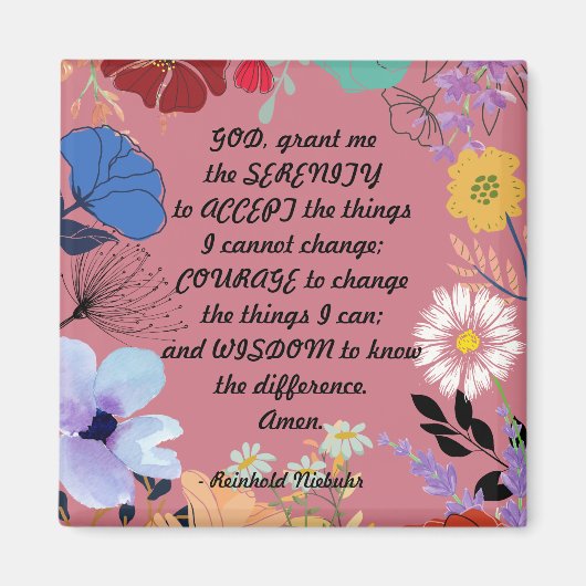 Serenity Prayer Magnet (Vorne)