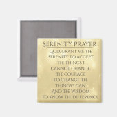 Serenity Prayer Magnet (Vorderseite/Rückseite)