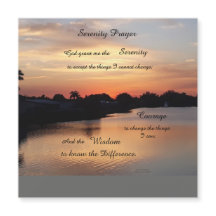 SERENITY PRAYER MAGNETIC CARD
