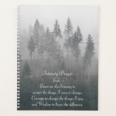 Serenity Prayer Misty Forest Foto Planer (Vorderseite)