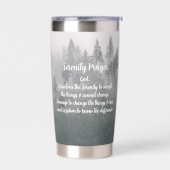 Serenity Prayer Misty Forest Thermobecher (Links)