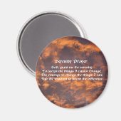 Serenity Prayer Morning Sky Magnet (Vorderseite/Rückseite)