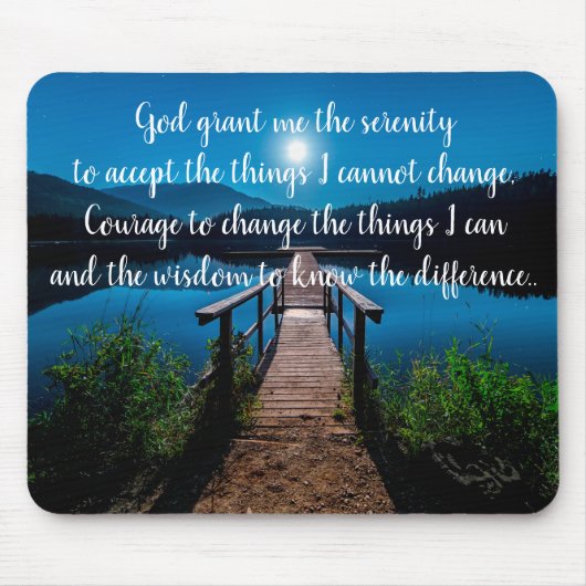 Serenity Prayer Mousepad (Vorne)
