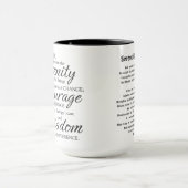 Serenity Prayer Mug Tasse (Zentrum)