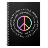 Serenity Prayer Notebook Journal Sober Life Notizblock (Vorderseite)