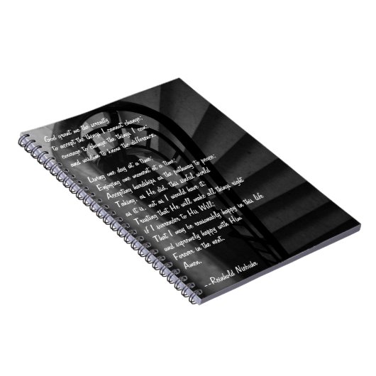 Serenity Prayer Notizblock (Rechte Seite)