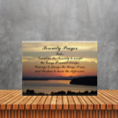 Serenity Prayer Orange Seascape Sunset Fotoblock