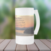 Serenity Prayer Orange Seascape Sunset Mattglas Bierglas