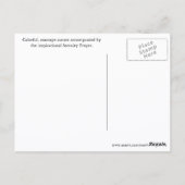 Serenity Prayer Orange Seascape Sunset Postkarte (Rückseite)