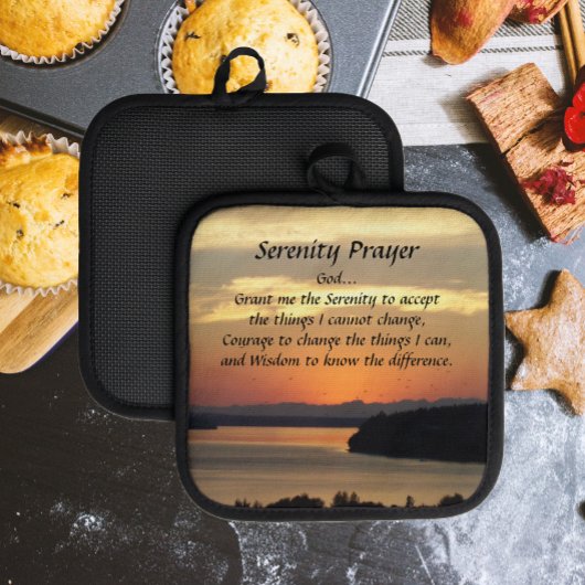 Serenity Prayer Orange Seascape Sunset Topflappen