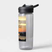 Serenity Prayer Orange Seascape Sunset Trinkflasche (Links)