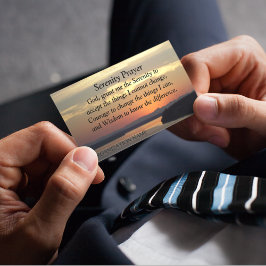 Serenity Prayer Orange Sunset Foto Magnetkarte