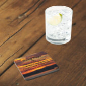 Serenity Prayer Orange Sunset Getränkeuntersetzer