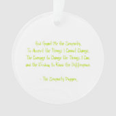 Serenity Prayer Ornament (Vorderseite)
