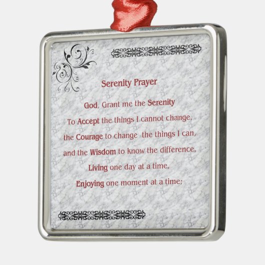 Serenity Prayer Ornament (Links)
