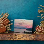 Serenity Prayer Pink Seascape Sunset Fotoplatte (Seite)