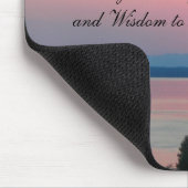 Serenity Prayer Pink Seascape Sunset Mousepad (Ecke)