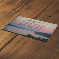 Serenity Prayer Pink Seascape Sunset