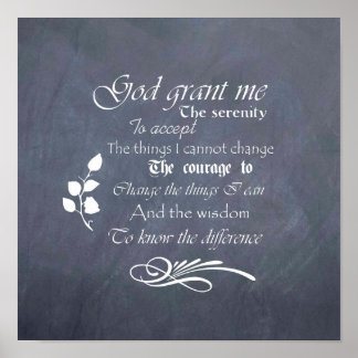 Serenity Prayer Plakatbild - Retro Poster