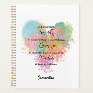 Serenity Prayer Planer