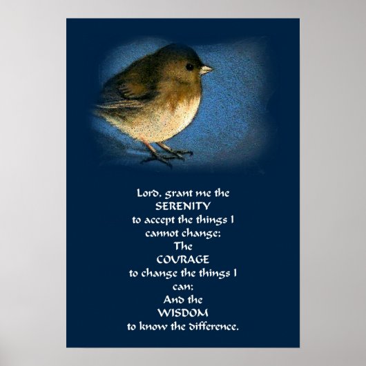 SERENITY PRAYER POSTEM MIT VOR POSTER (Vorne)